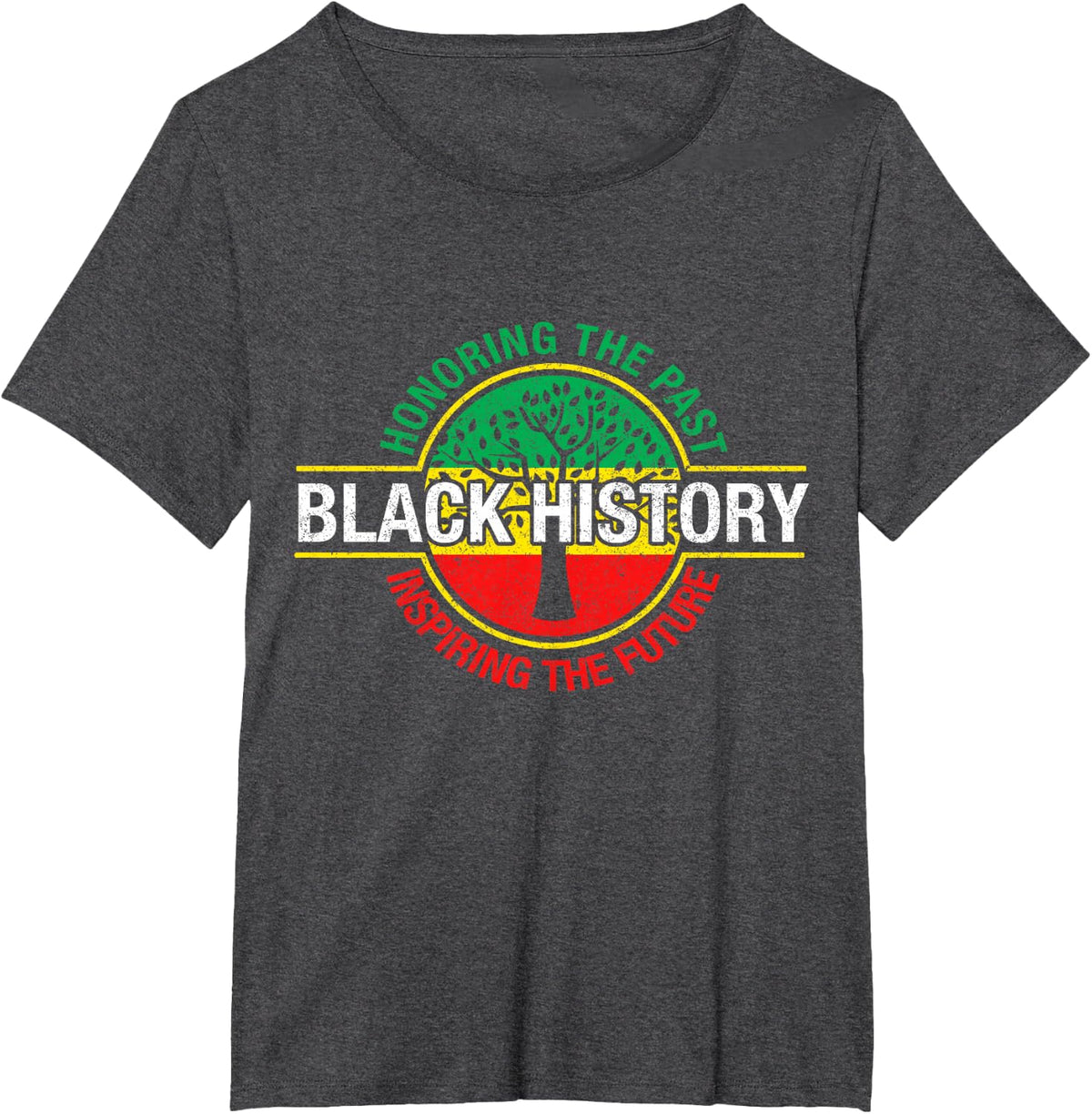 Black History Month Proud African American Black Pride T-Shirt - Dark Heather Grey
