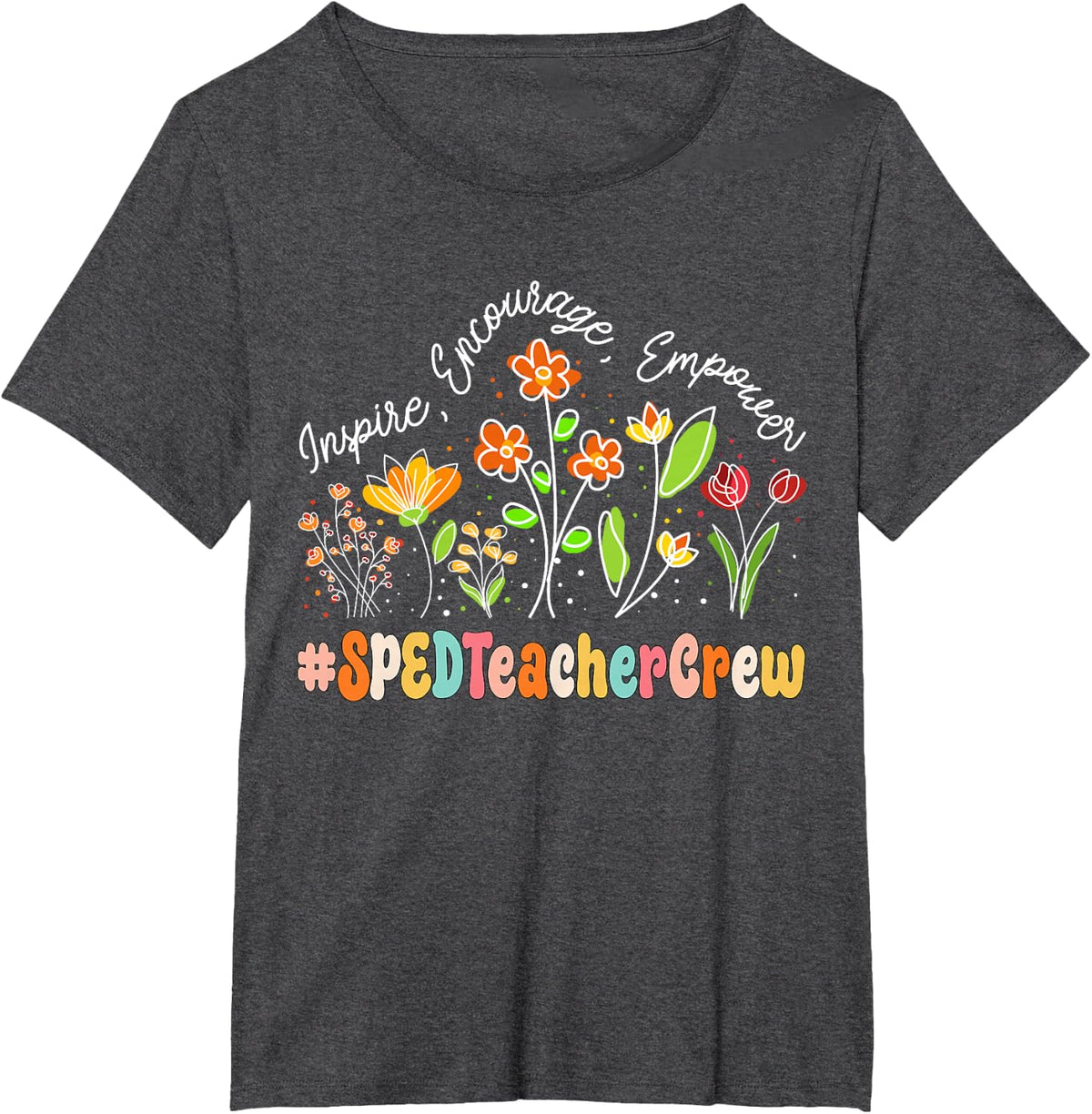 SPED Teacher Crew Appreciation Week Teacher Back to School T-Shirt - Dark Heather Grey