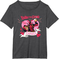 Marvel Deadpool Valentine's Day The Chimi To My Changa Logo T-Shirt - Dark Heather Grey