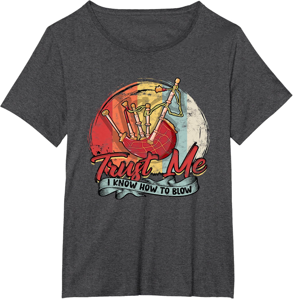 Bagpiper Bagpipe Bagpipes T-Shirt - Dark Heather Grey