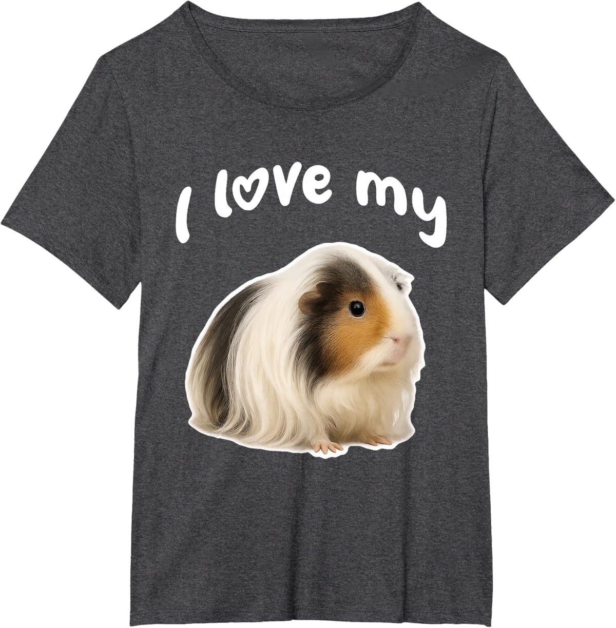 I Love My Peruvian Guinea Pig T-Shirt - Dark Heather Grey