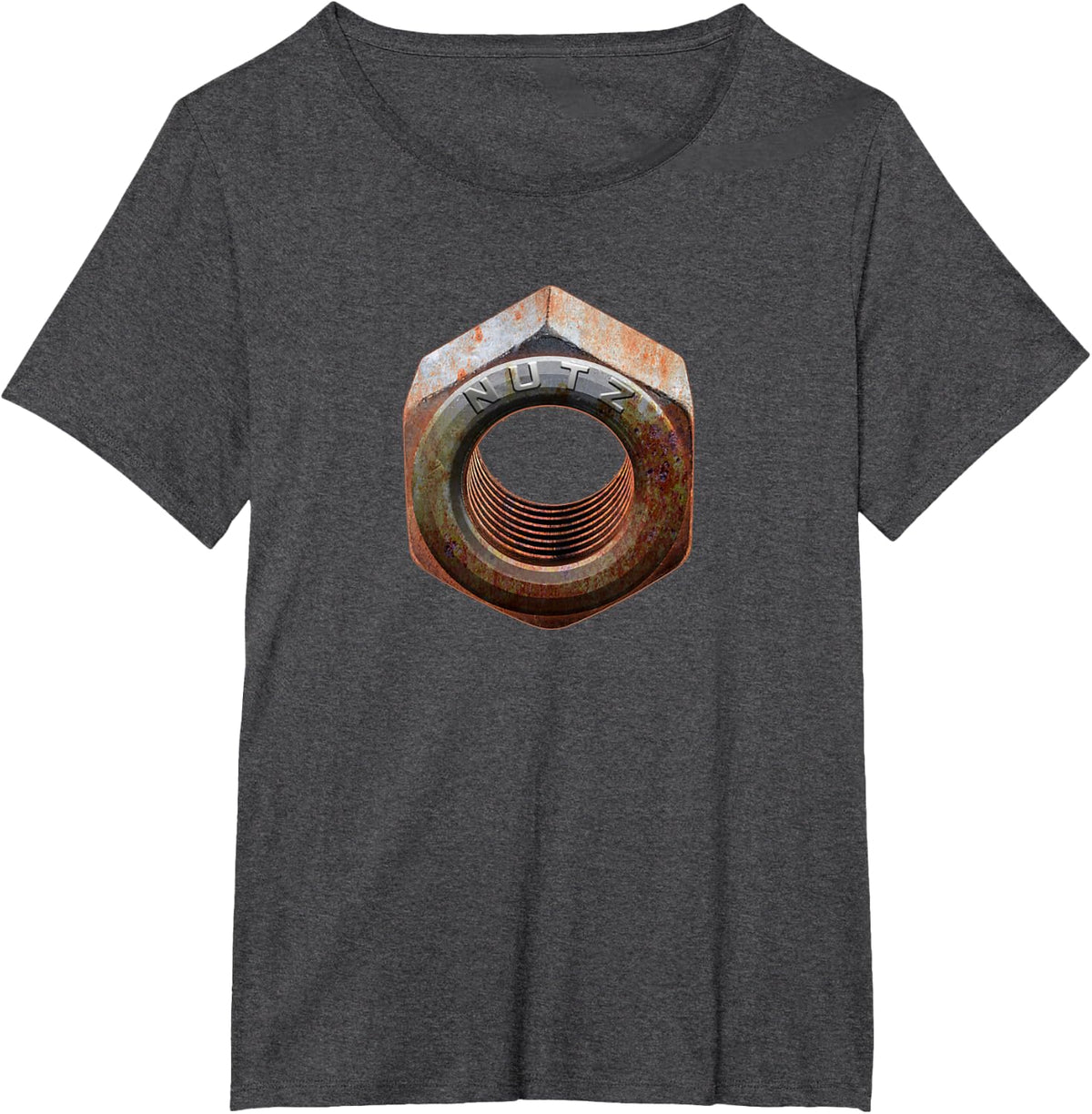 Rusty Old Nuts and Bolts T-Shirt - Dark Heather Grey