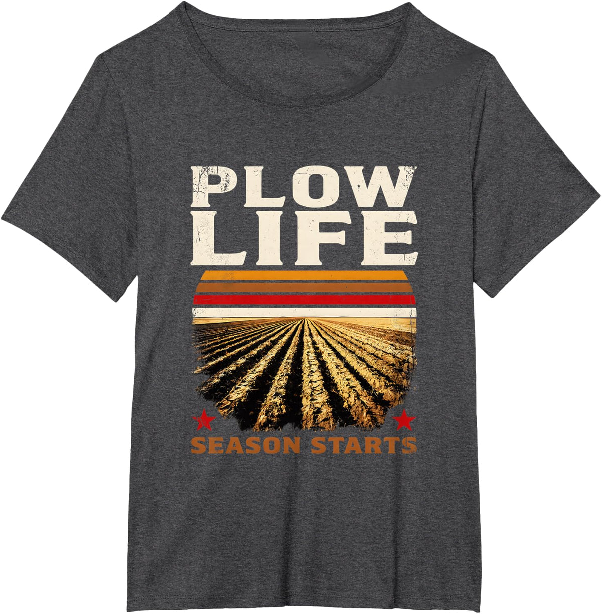 Plow Life Season Starts T-Shirt - Dark Heather Grey