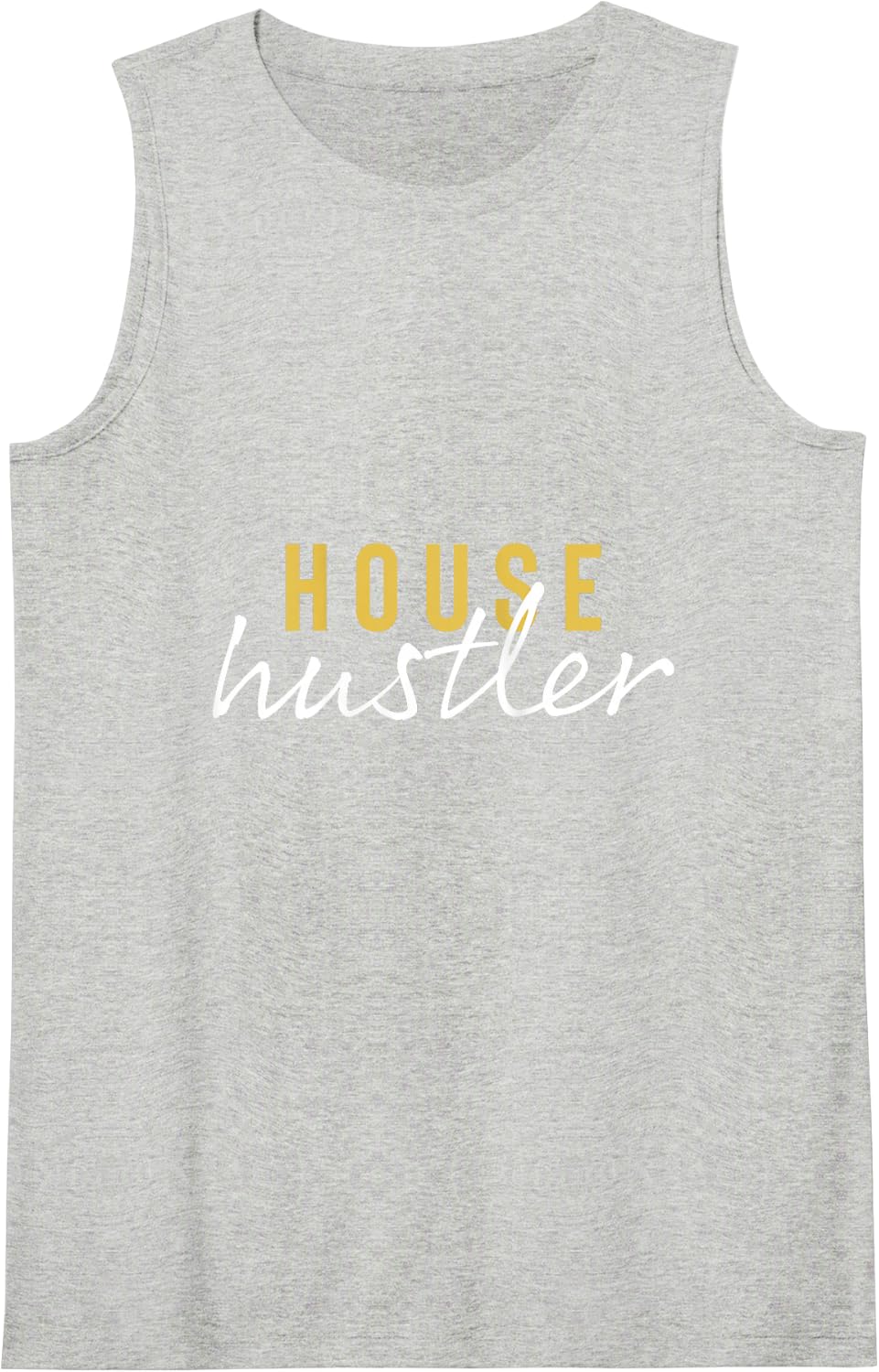 Funny Real Estate or Realtor Gift - House Hustler Tank Top - Heather Grey