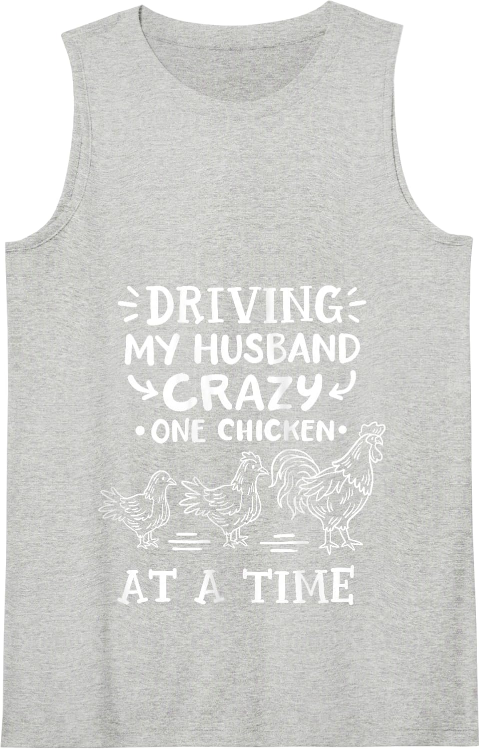 Crazy Chicken Lady Funny Chicken Tank Top - Heather Grey