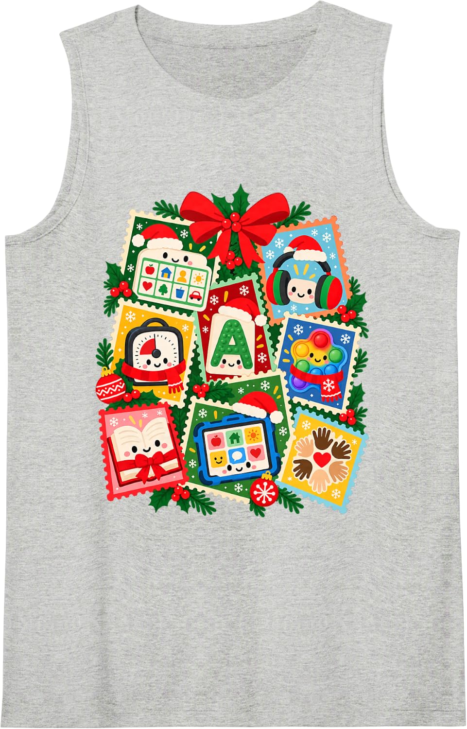 Classroom Sleeveless Tank Top - Heather Grey