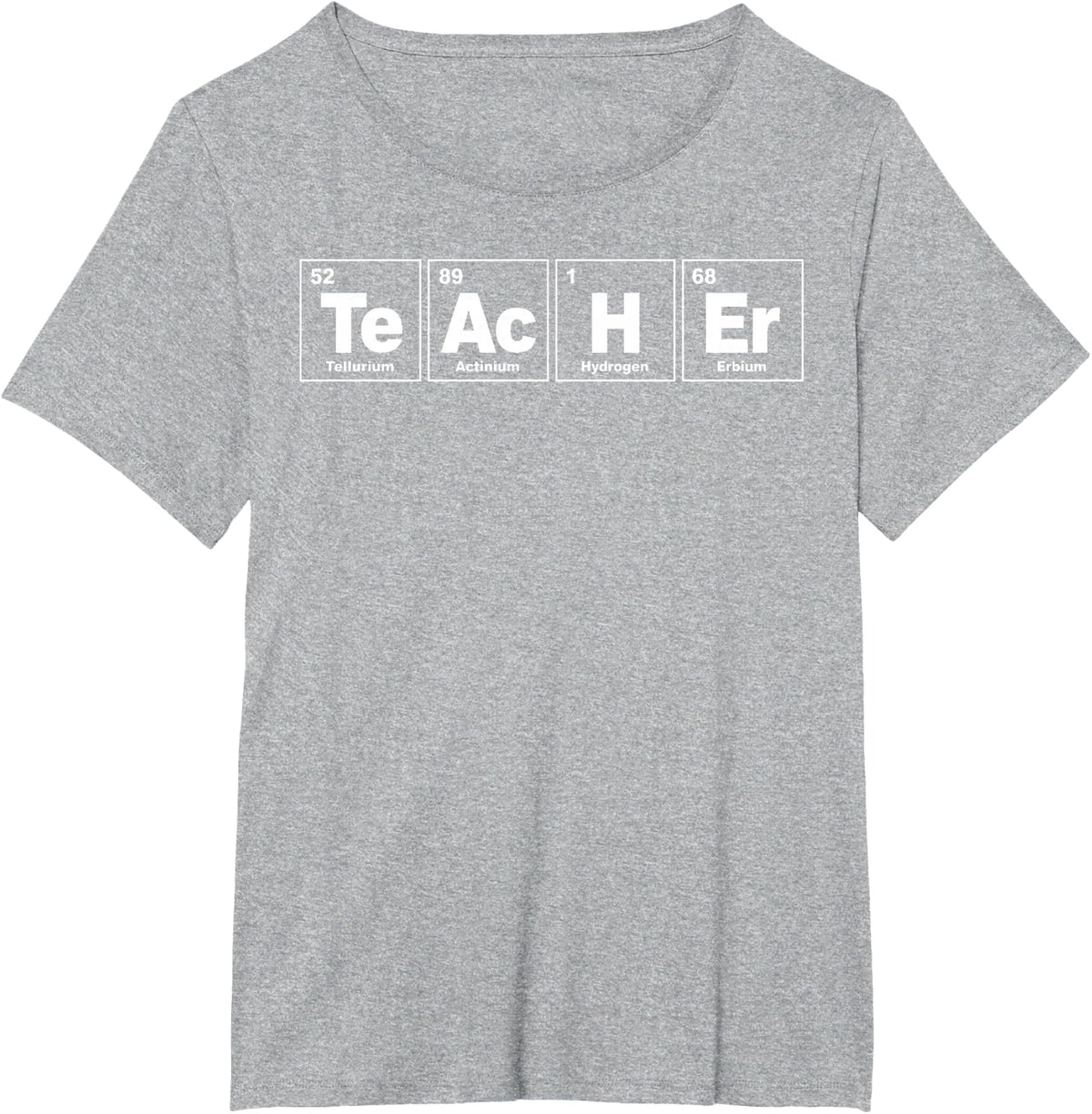 Teacher Periodic Table Chemistry Teacher Science Nerd T-Shirt - Heather Grey