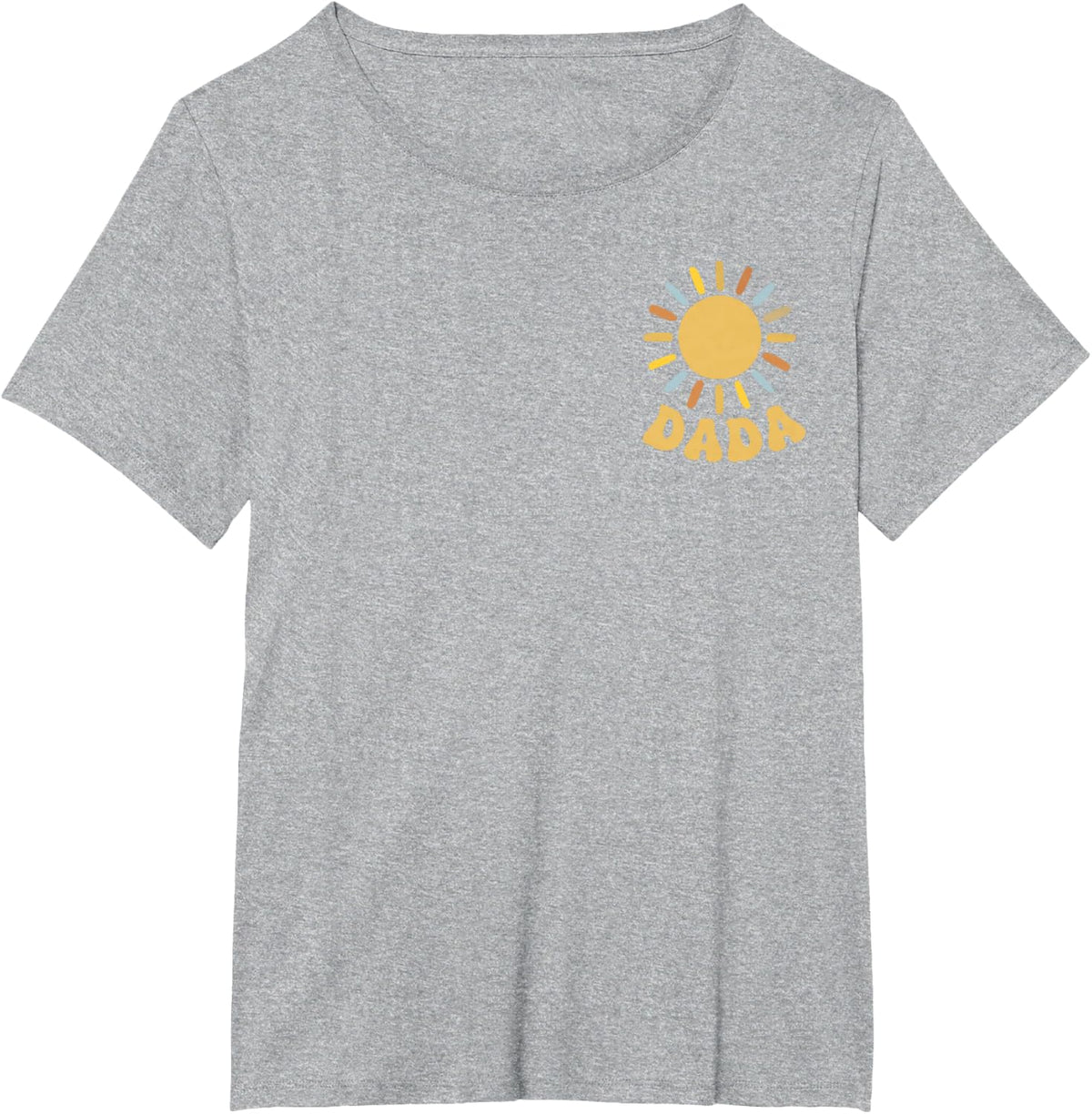 One Happy Dada of The Birthday First Trip Around The Sun T-Shirt - Heather Grey