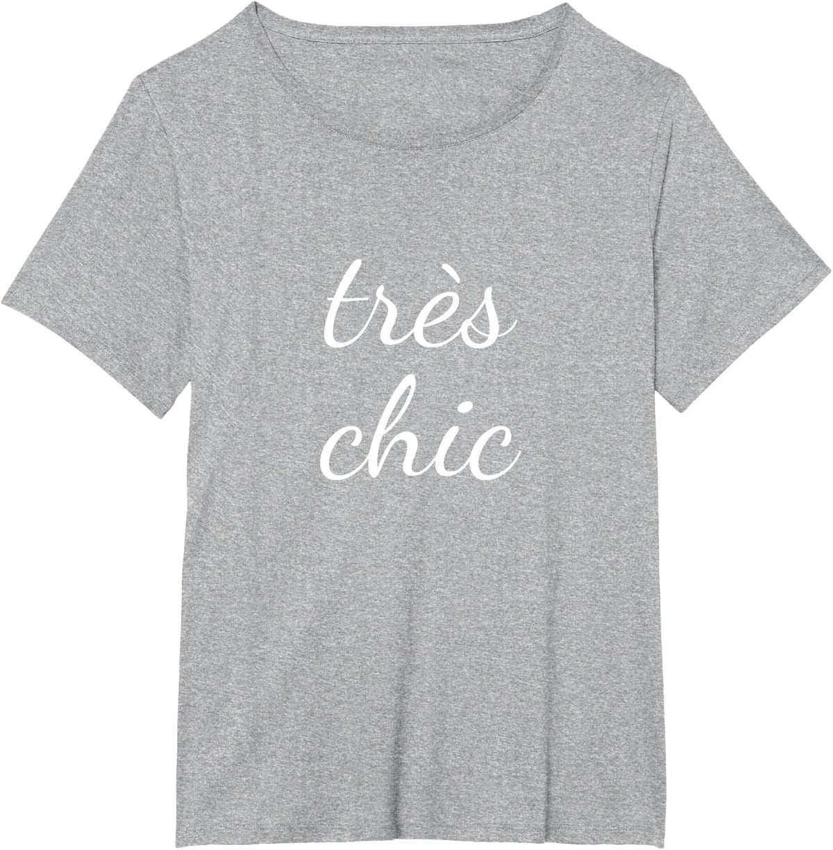 Tres Chic TShirt French Language Saying Teacher Student T-Shirt - Heather Grey