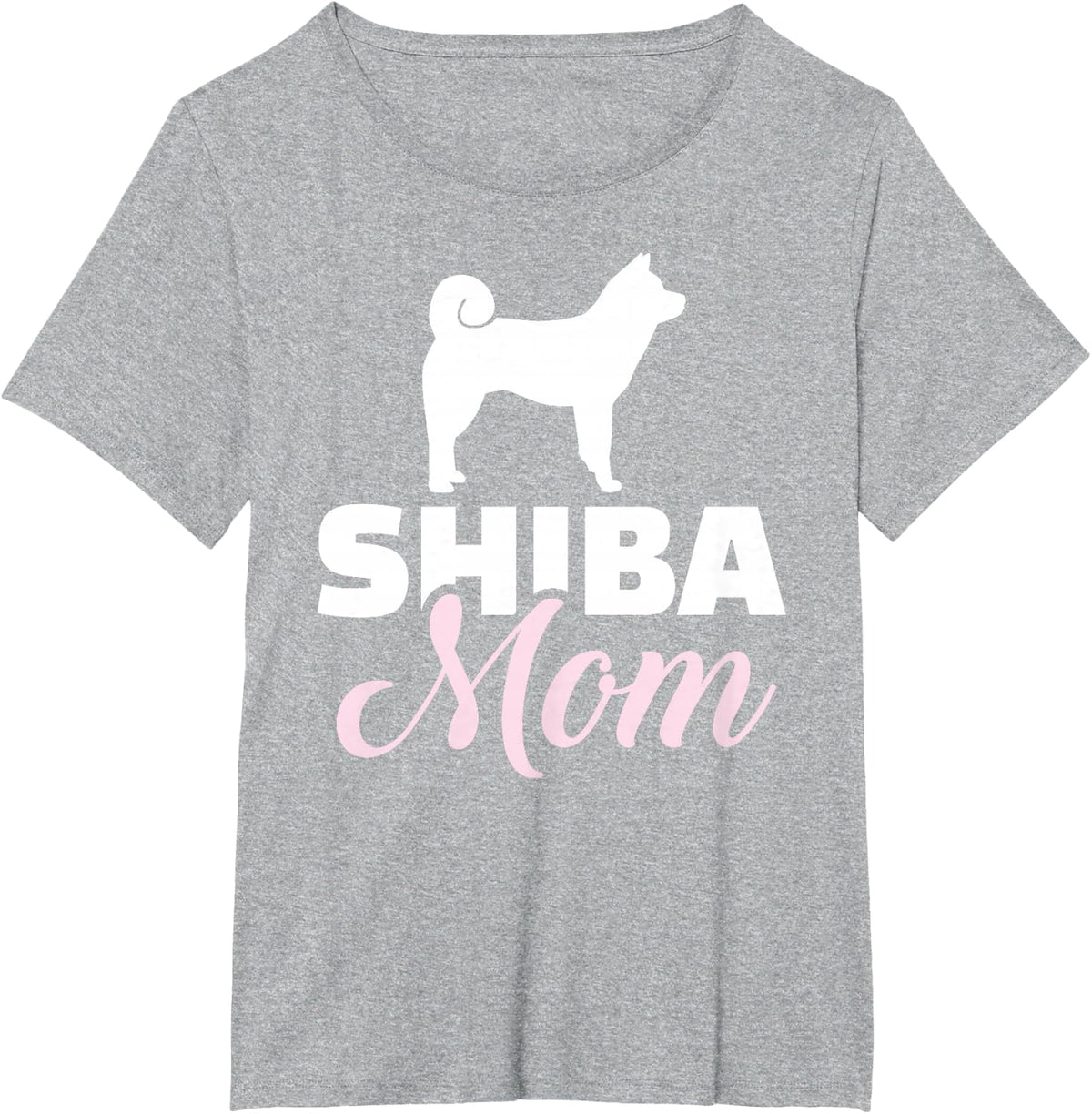 Shiba mom T-Shirt - Heather Grey