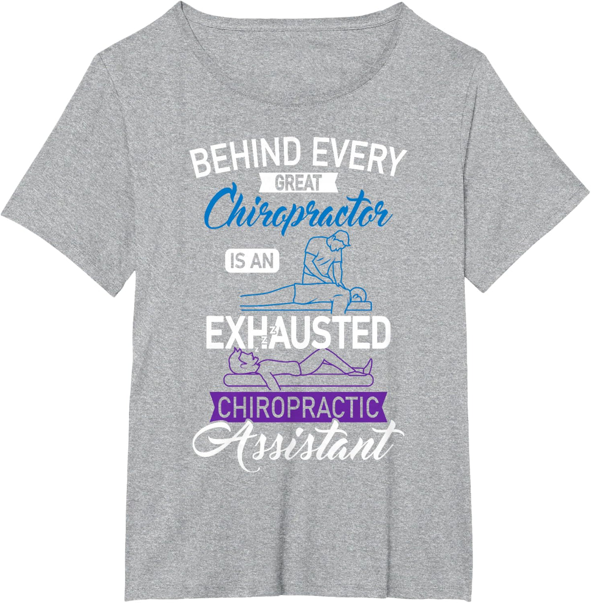Chiropractor Assistant Adjustment Joint Spine Subluxation T-Shirt - Heather Grey