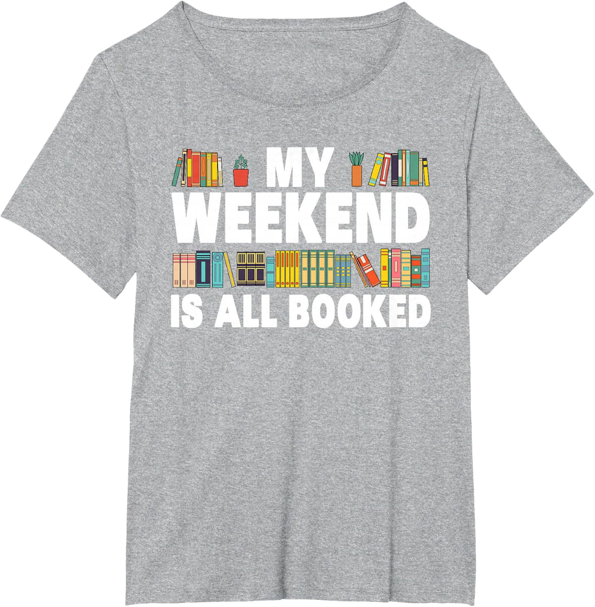 Funny Book Design For Men Women Book Lover Library Reader T-Shirt, Black - Heather Grey