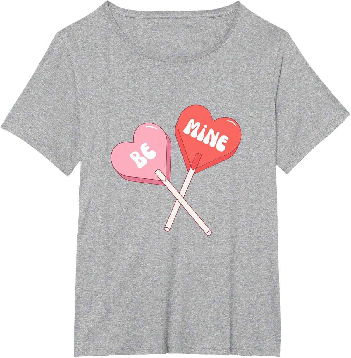 Be Mine Valentine's Day T-Shirt - Heather Grey