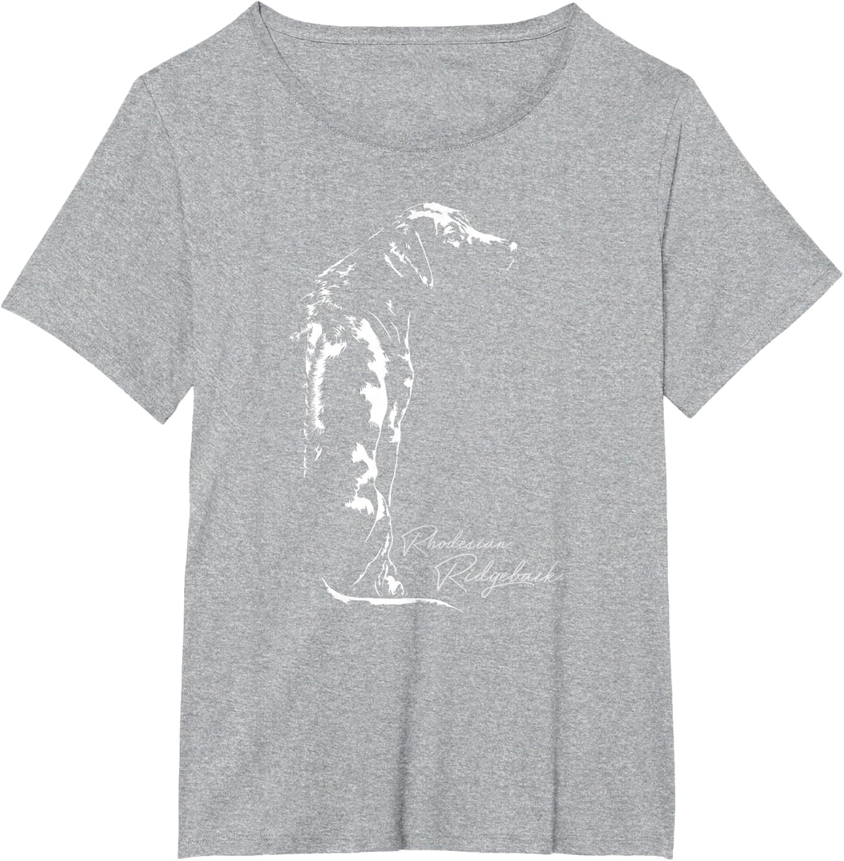 Rhodesian Ridgeback T-Shirt For Dog Lovers Funny Tee Gift For Men Women - Heather Grey