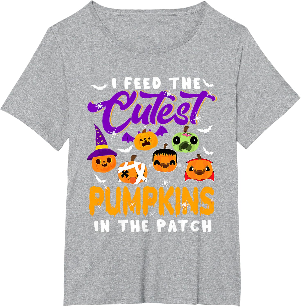 The Cutest Pumpkins Cute Pumpkin Chef Lunch Lady Halloween T-Shirt - Heather Grey