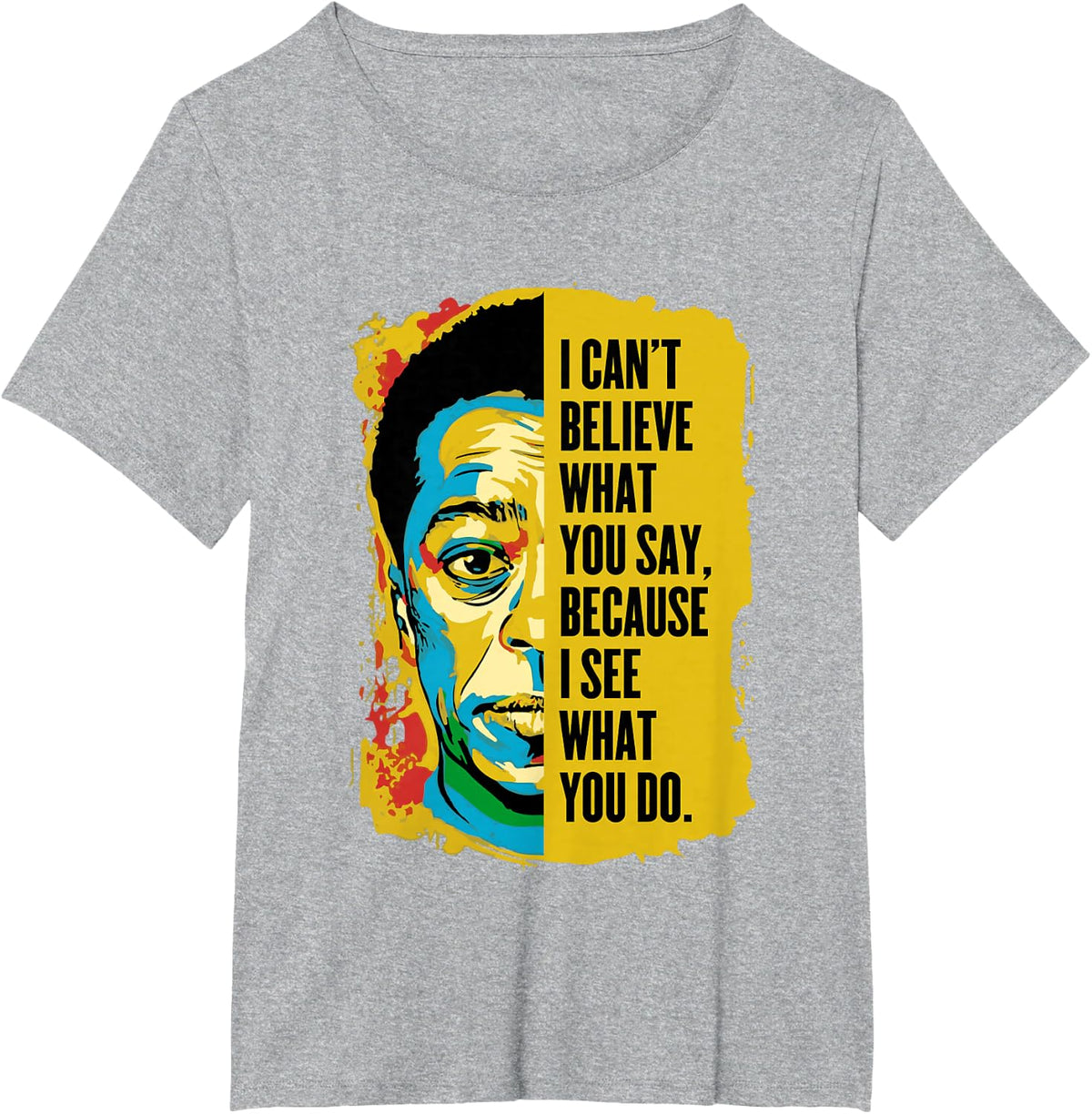 James Baldwin Graffiti Art Juneteenth Black History Month T-Shirt - Heather Grey