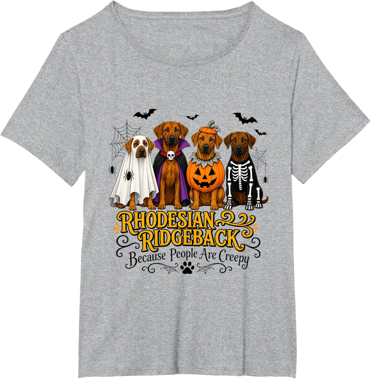 Rhodesian Ridgeback Halloween Costume Dogs T-Shirt - Heather Grey