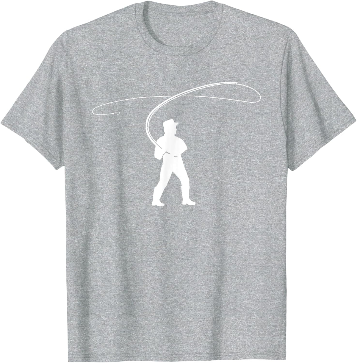 Fly Fisher Fishing T-Shirt - Heather Grey