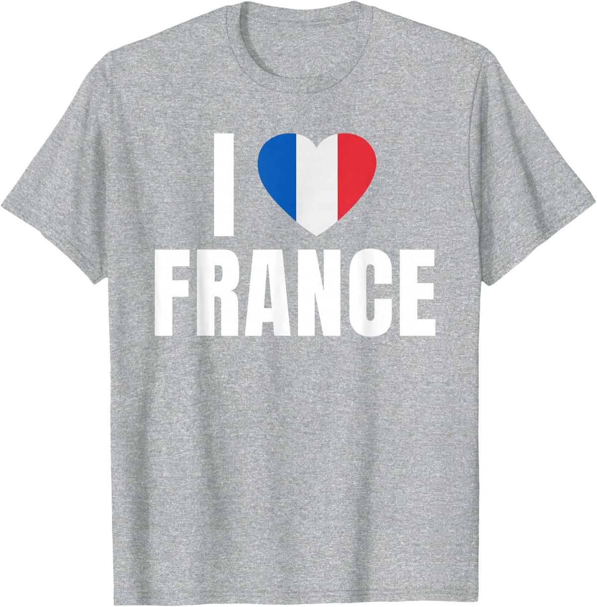 I love France T-Shirt - Heather Grey