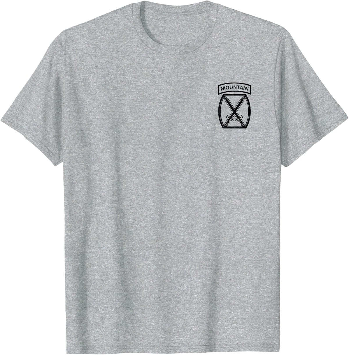 10TH MOUNTAIN DIVISION T-Shirt - Heather Grey