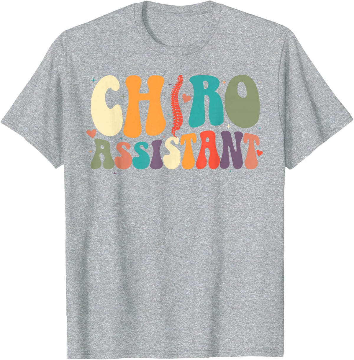 Chiro Assistant Groovy Chiropractor Assistant T-Shirt - Heather Grey