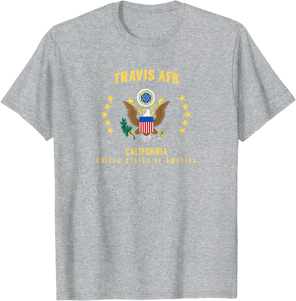 Travis Air Force Base T-Shirt - Heather Grey