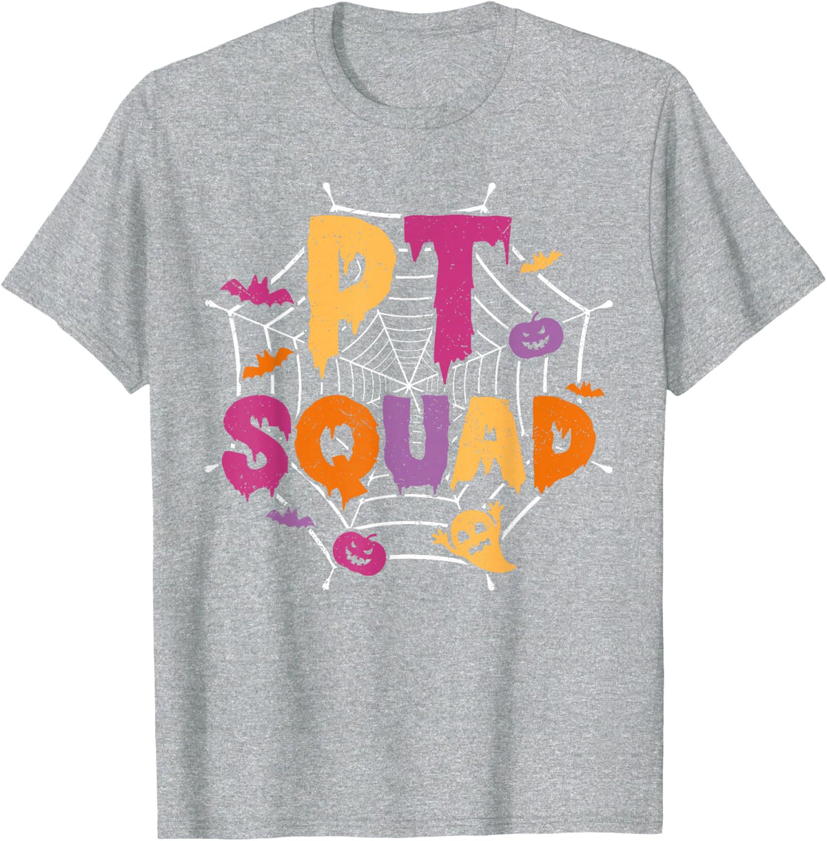 Halloween PT Squad Matching Physical Therapist T-Shirt - Heather Grey