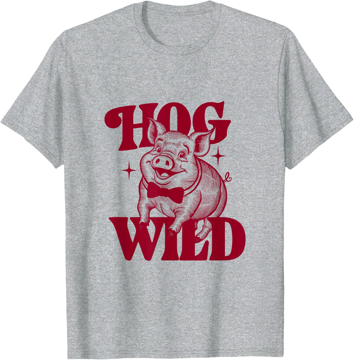 Sarcastic Pig T-Shirt - Heather Grey