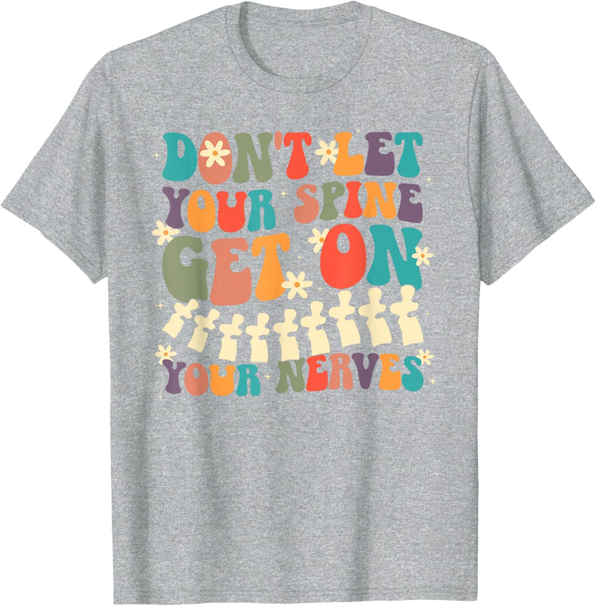Chiropractor Assistant Groovy Chiropractic Assistant T-Shirt - Heather Grey