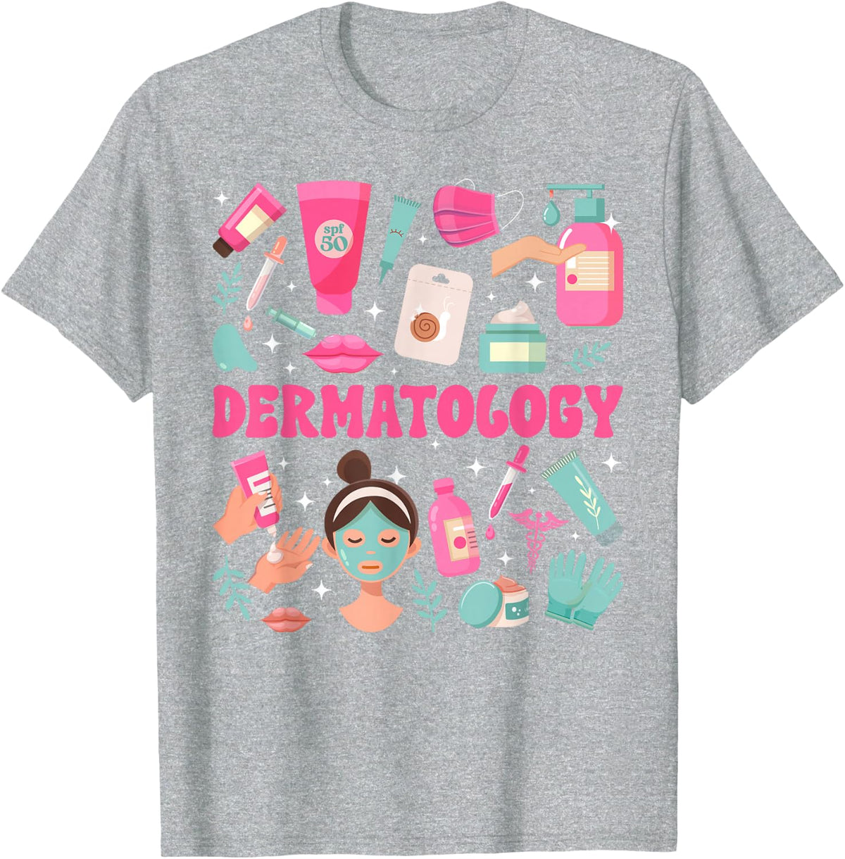 Dermatology Dermatologist Derm T-Shirt - Heather Grey