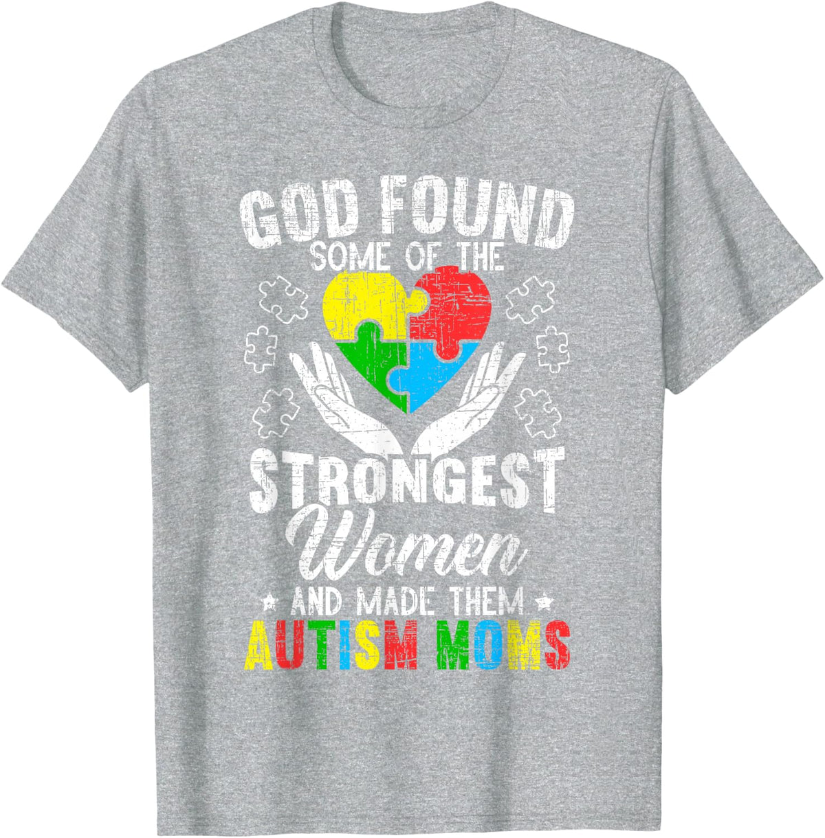 Autism Mom ASD Awareness Autism Spectrum Disorder Mother T-Shirt - Heather Grey
