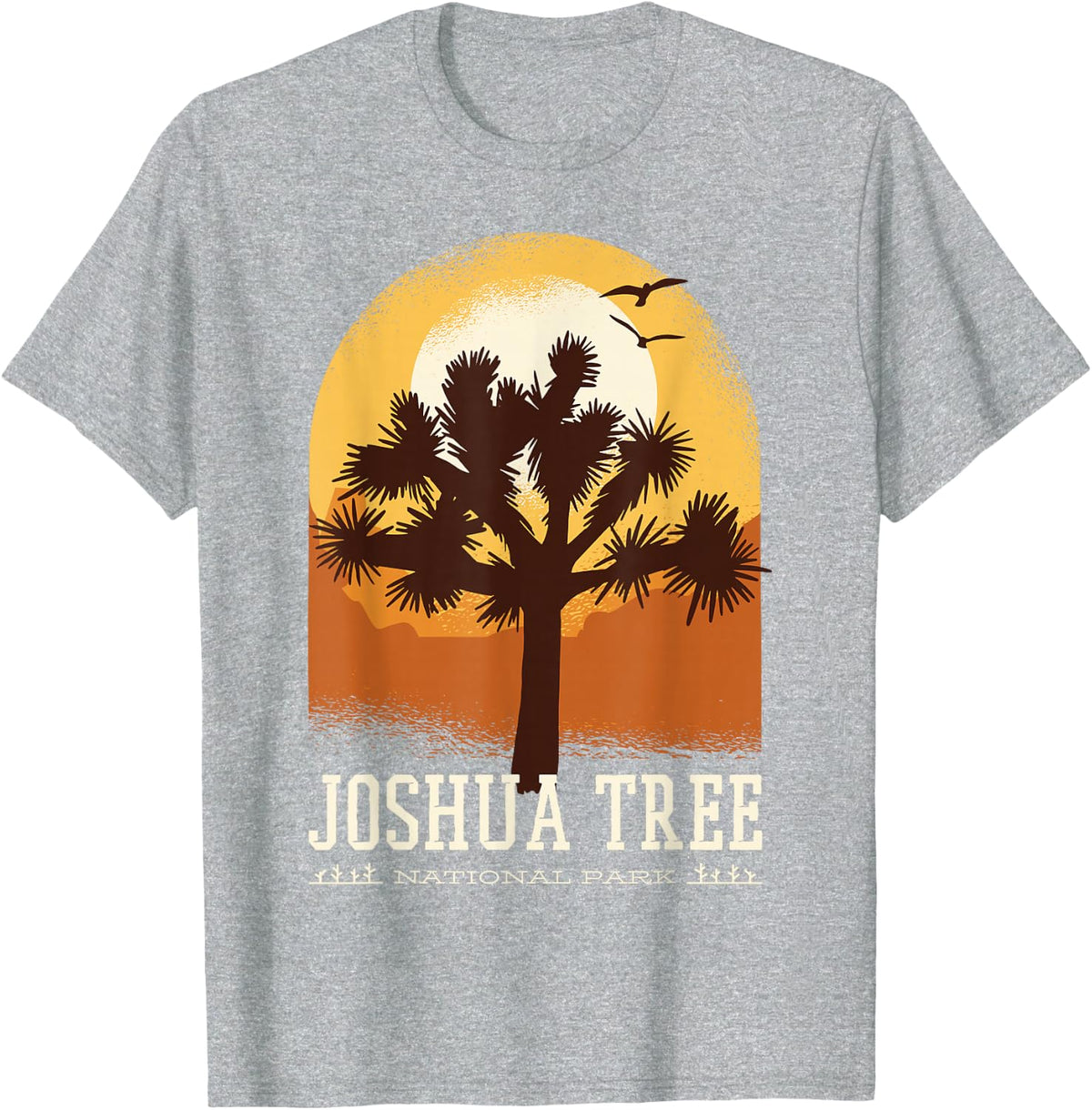 California Joshua Tree National Park 1994 T-Shirt - Heather Grey