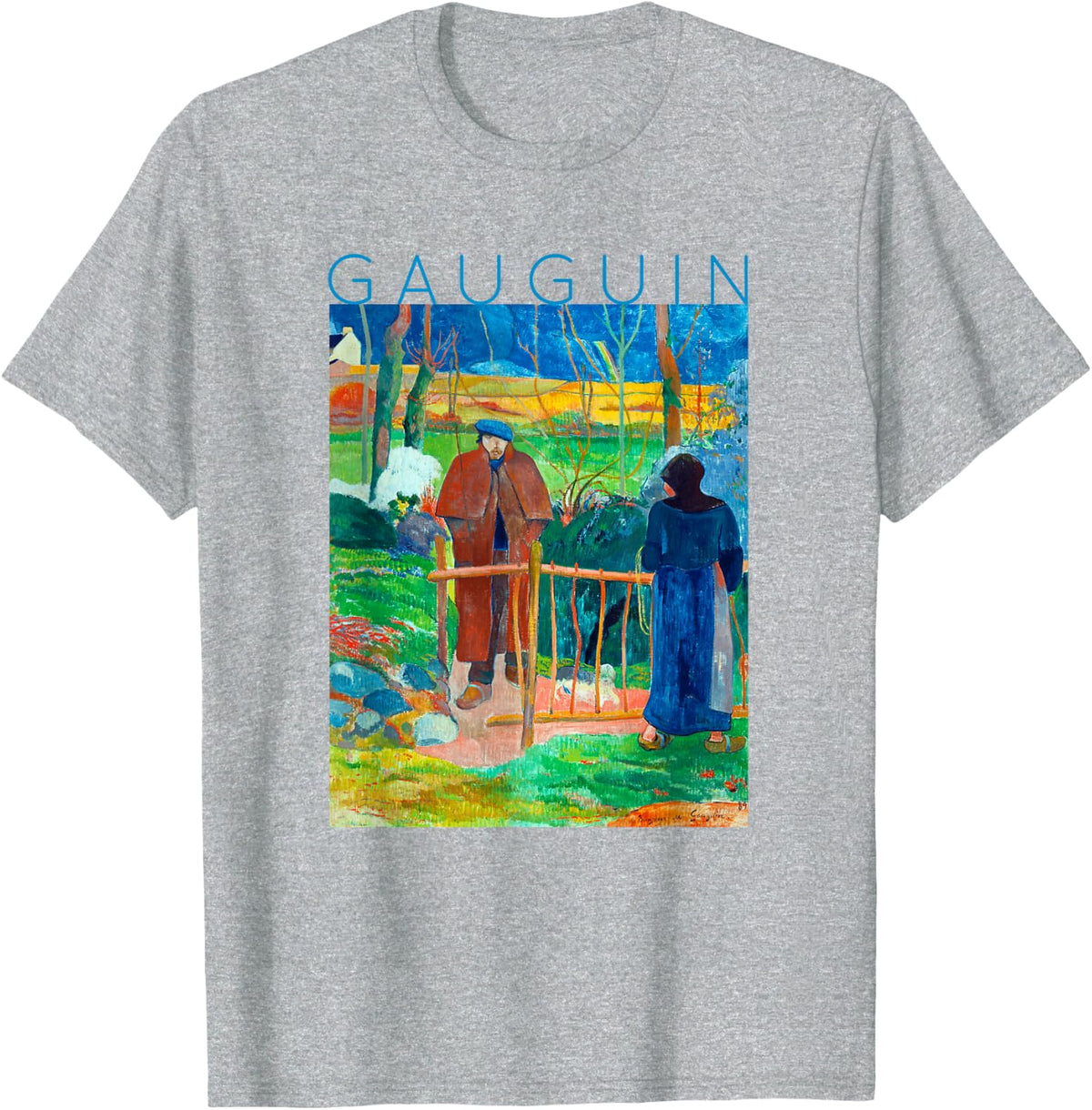 Bonjour Monsieur Gauguin T-Shirt - Heather Grey